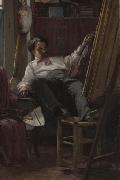 Thomas Hovenden Self-Portrait of the Artist in His Studio oil on canvas
